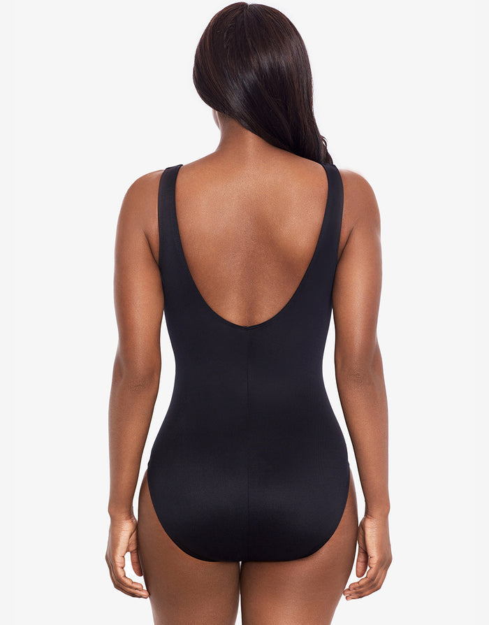 Selenite Layered Escape Swimsuit - Black - Simply Beach UK