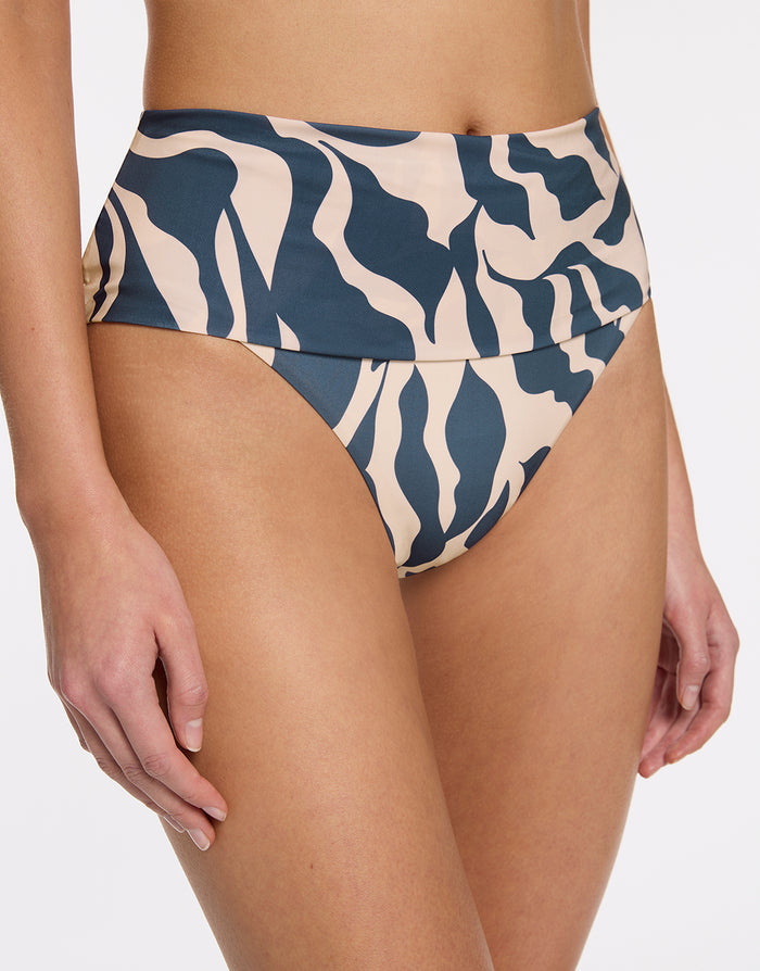 Sereno Fold Bikini Pant - Steel Blue - Simply Beach UK