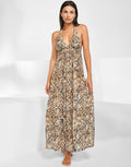 Serpent Maxi Halter Dress - Python - Simply Beach UK