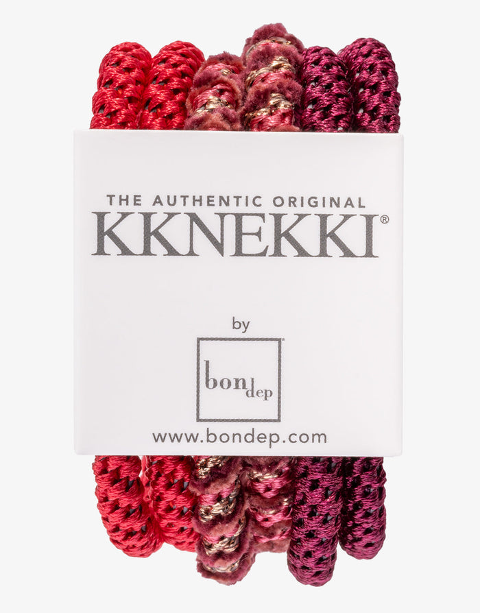 Slim Hair Tie Bundle - Dark Pinks - Simply Beach UK