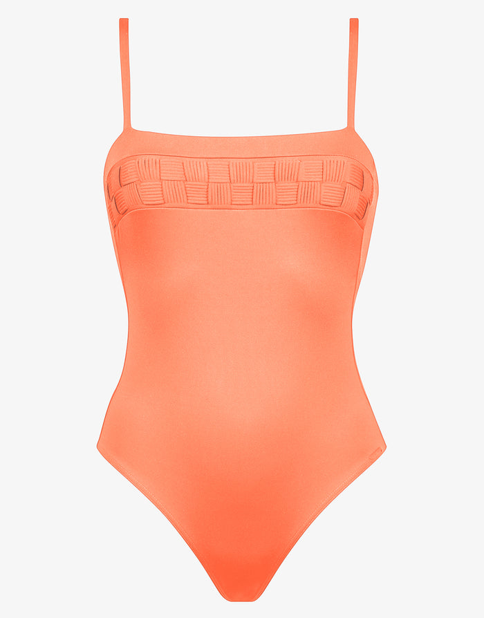 Softline Tank Swimsuit - Papaya - Simply Beach UK