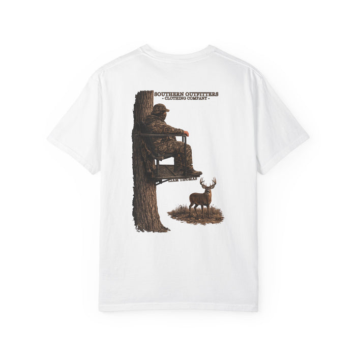 Southern Outfitters Hunting T-Shirt — Tree Stand Deer Graphic Tee