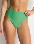 Sea Level Spinnaker Retro High Waist Bikini Pant - Moss - Simply Beach UK