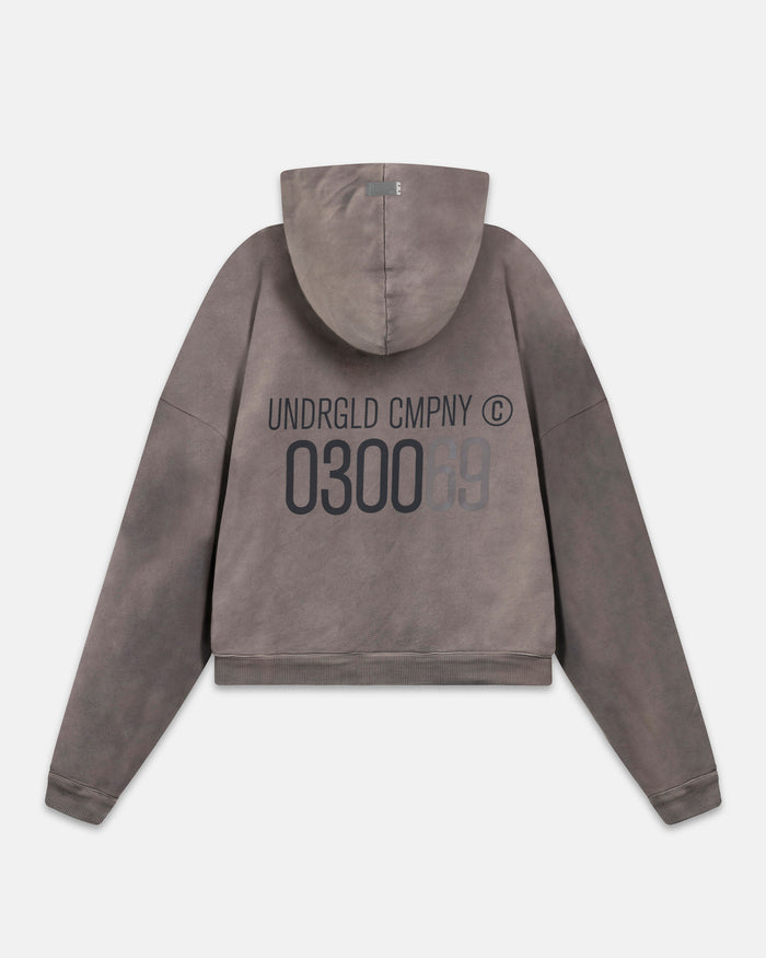 Spring Code Boxy Fit Hoodie Vintage Gray