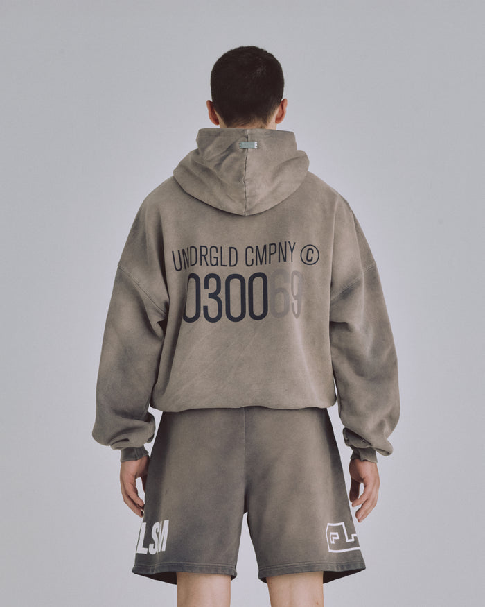 Spring Code Boxy Fit Hoodie Vintage Gray