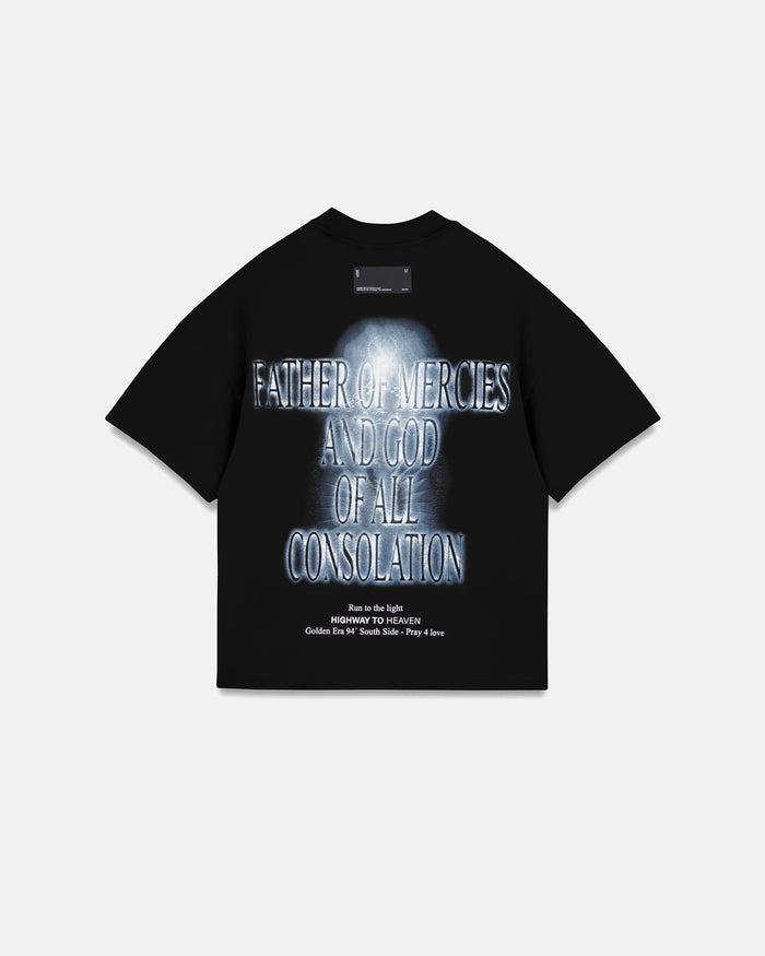 Spring Consolation Boxy Fit Tshirt Black