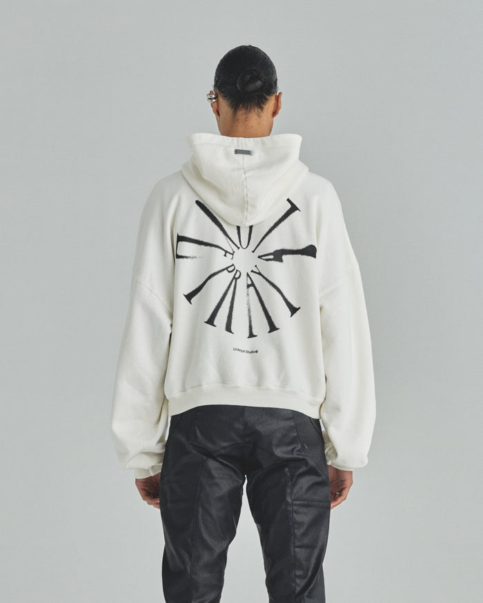 Spring Pray 4 Love Boxy Fit Hoodie White
