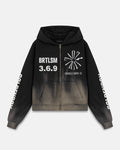 Spring Pray 4 Love Zip Up Boxy Fit Hoodie Sandblast Gray Flame