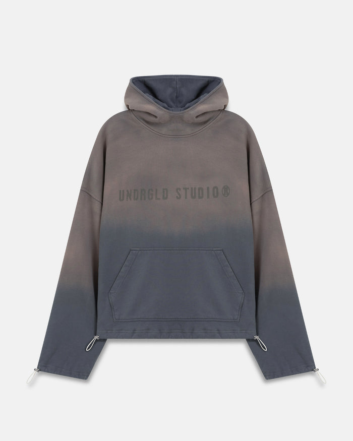 Spring Worn Logo Toggle Adjusted Hoodie Sandblast Gray