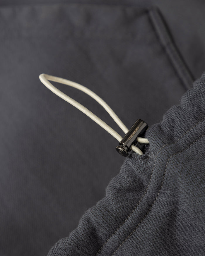 Spring Worn Logo Toggle Adjusted Hoodie Sandblast Gray