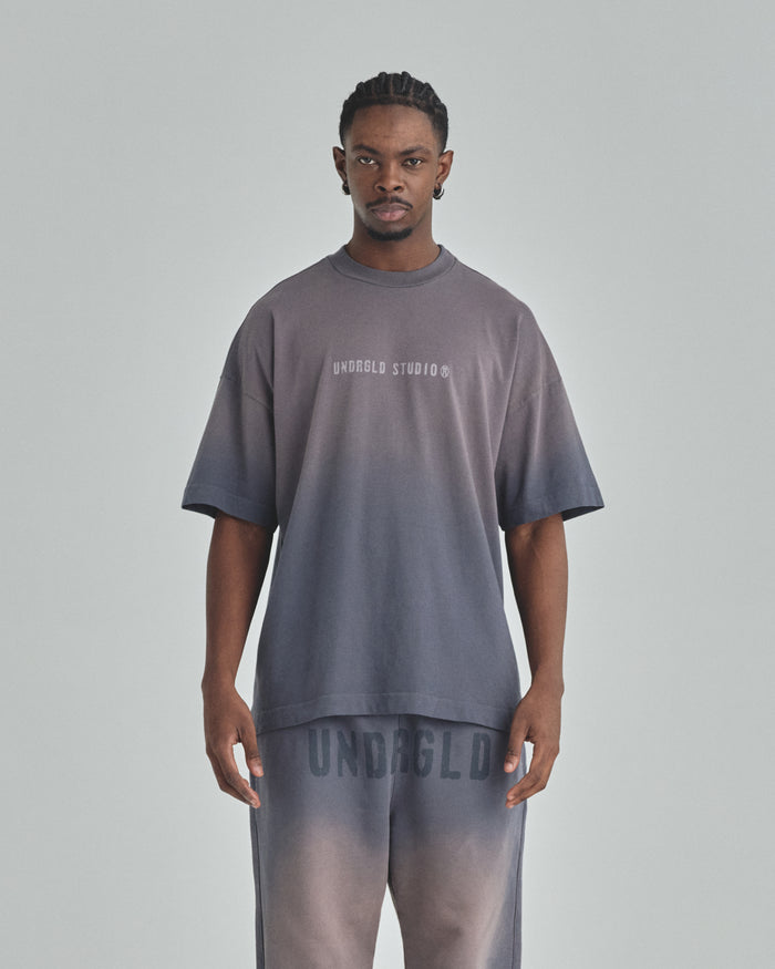 Spring Worn Logo Tshirt Sandblast Gray