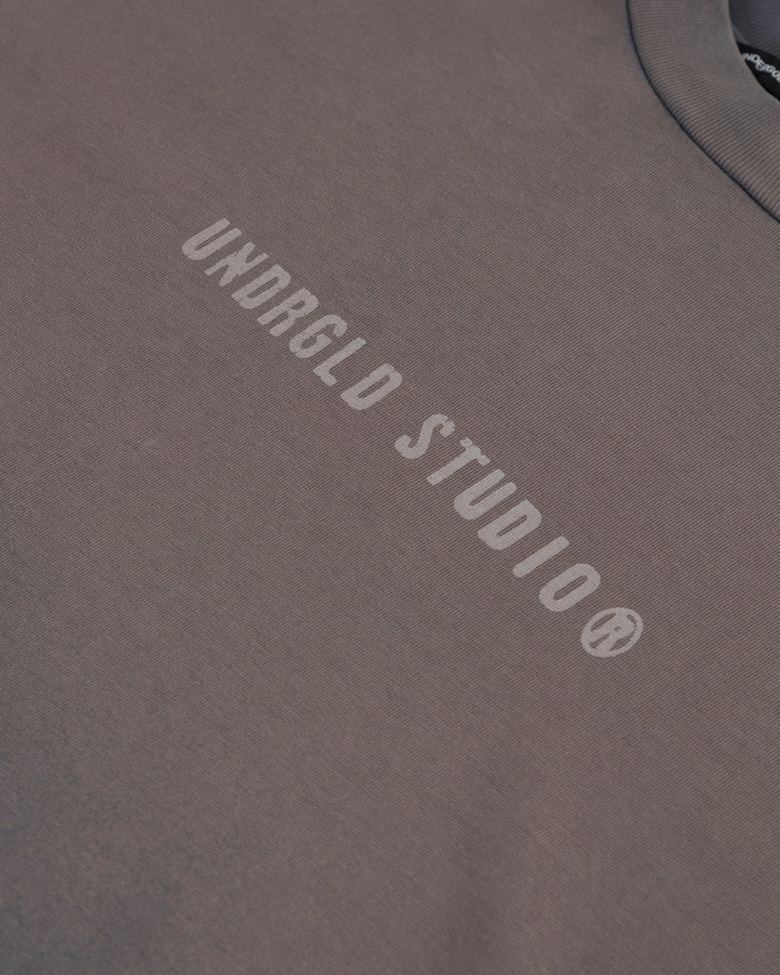 Spring Worn Logo Tshirt Sandblast Gray