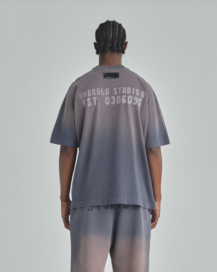 Spring Worn Logo Tshirt Sandblast Gray