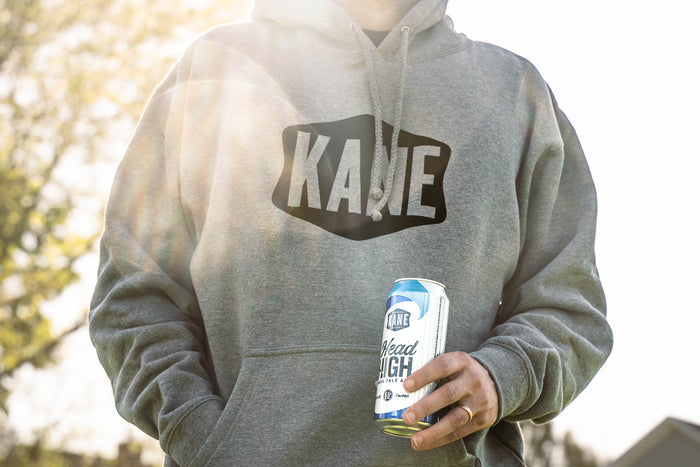 Stamp Logo Pullover Hoodie - Grey Heather