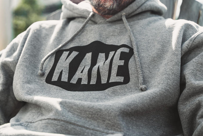 Stamp Logo Pullover Hoodie - Grey Heather