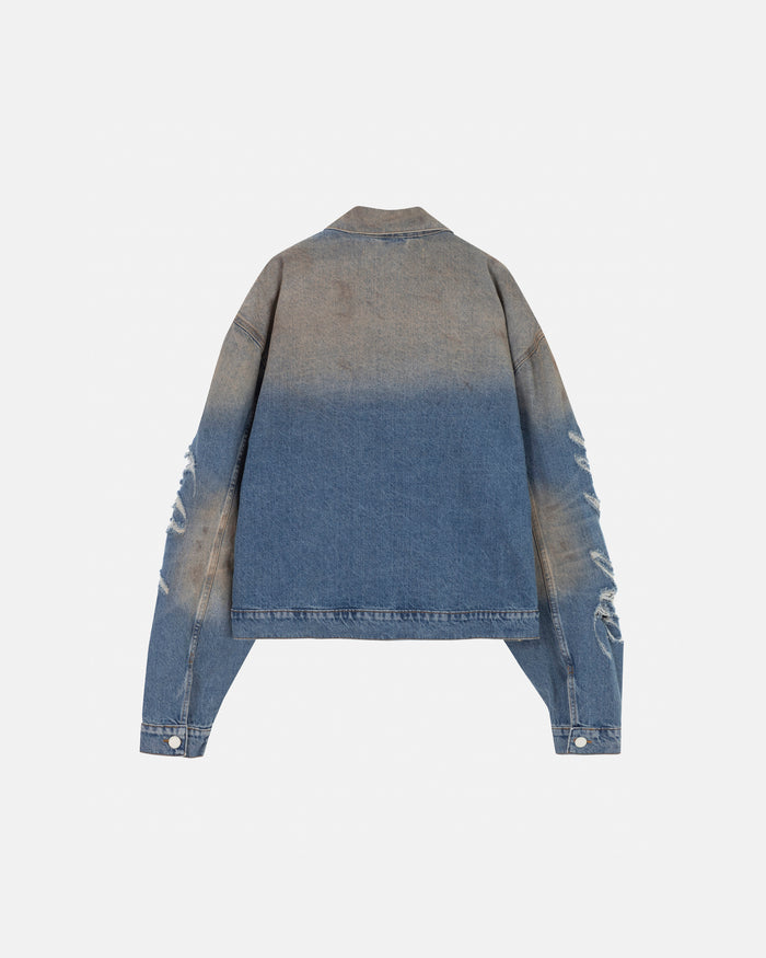 Stardust Undgld Studio Boxy Fit Jacket Mechanic Blue