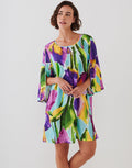 Charmline Summer Aquarelle Tunic - Aqua Iris - Simply Beach UK