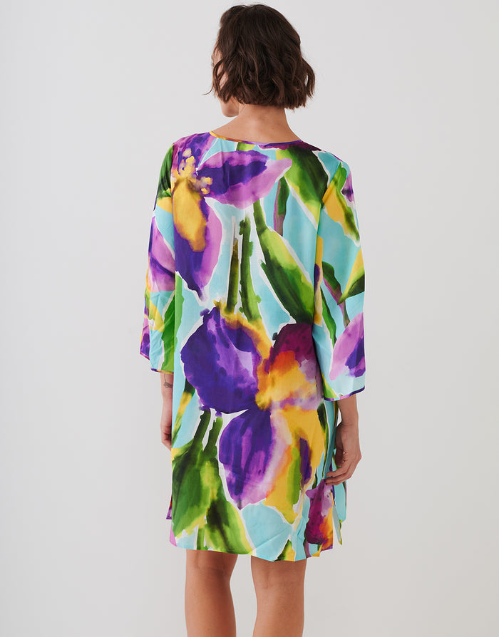 Charmline Summer Aquarelle Tunic - Aqua Iris - Simply Beach UK