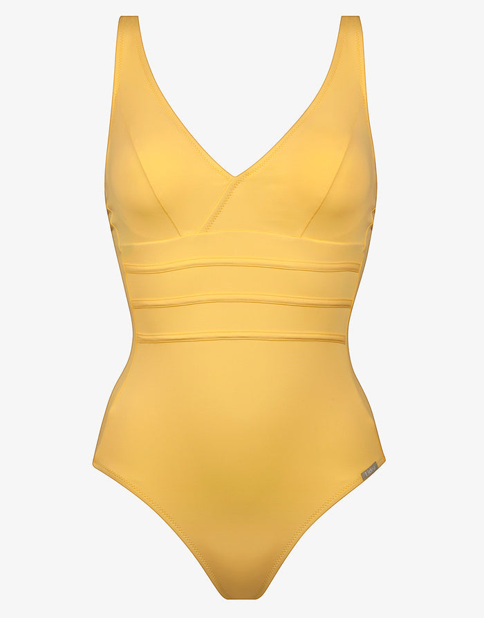 Summer Dive Underwired V Neck Swimsuit - Sun - Simply Beach UK