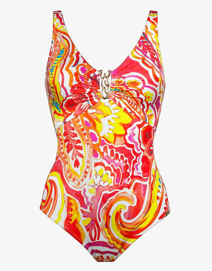 Summer Infusion Moulded Swimsuit - White Summer
