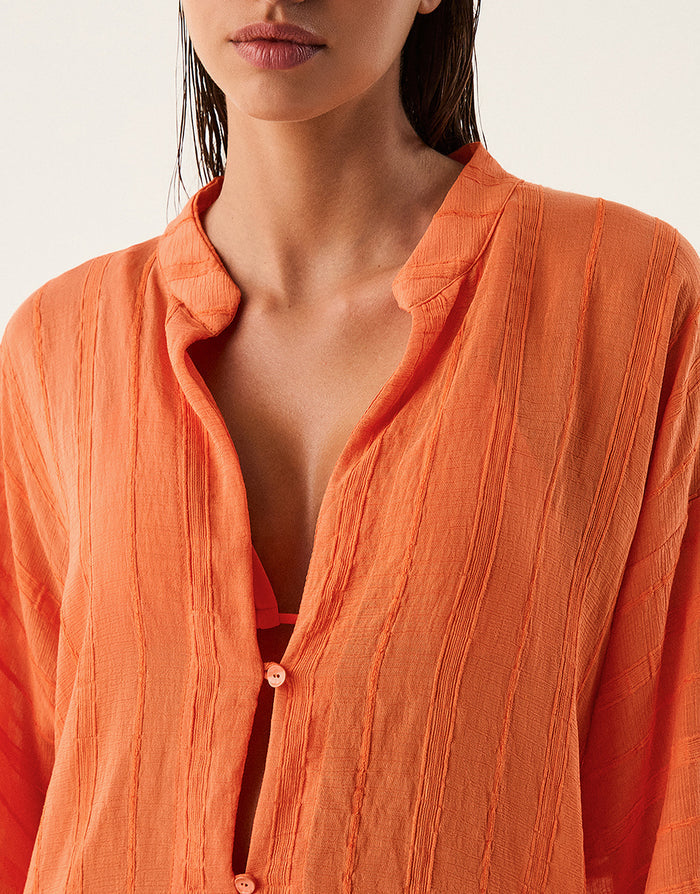 Sundream Yana Long Sleeve Blouse - Orange