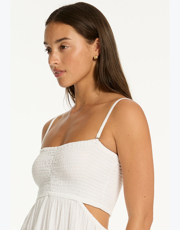 Sunset Bandeau Dress - White