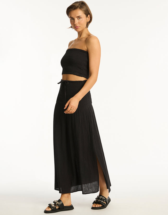 Sunset Beach Skirt - Black - Simply Beach UK