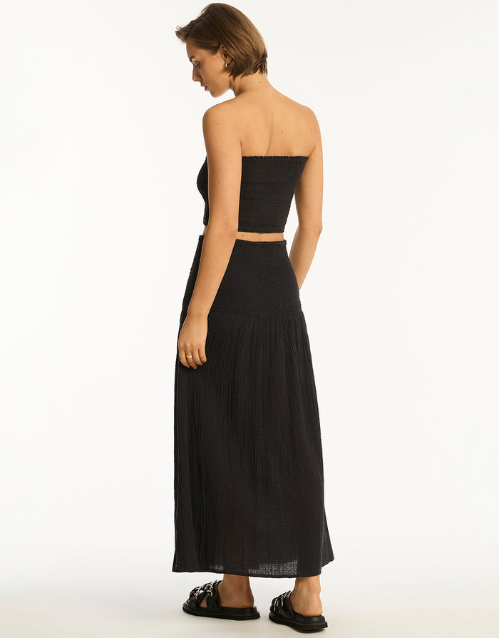 Sunset Beach Skirt - Black - Simply Beach UK