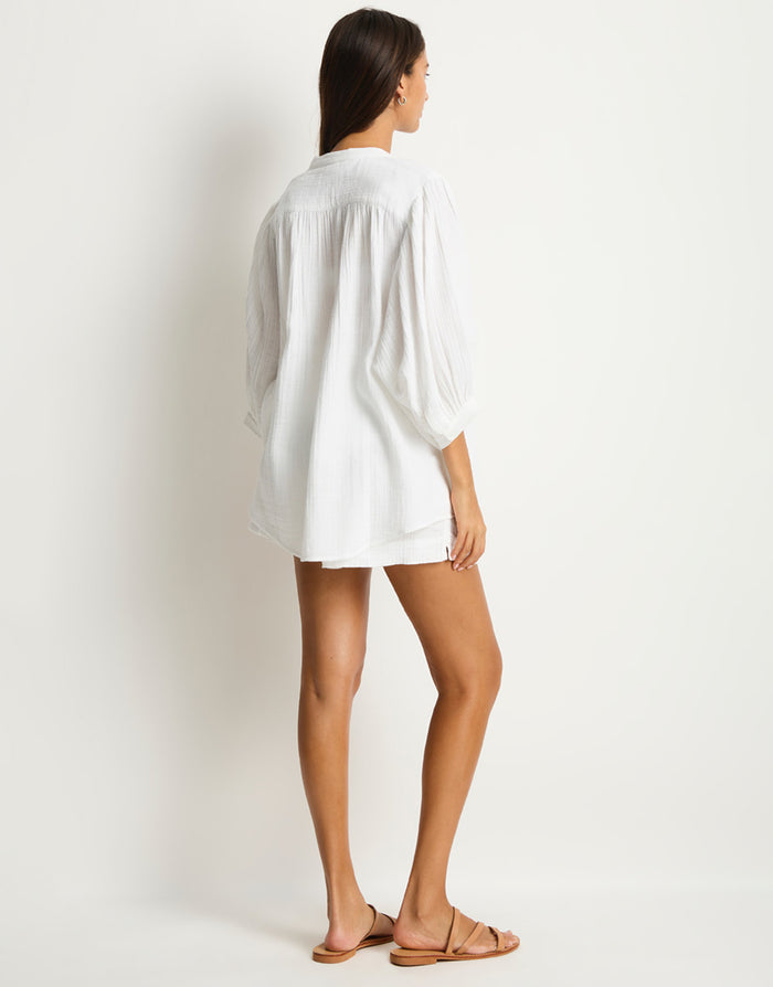Sunset Boho Blouse - White