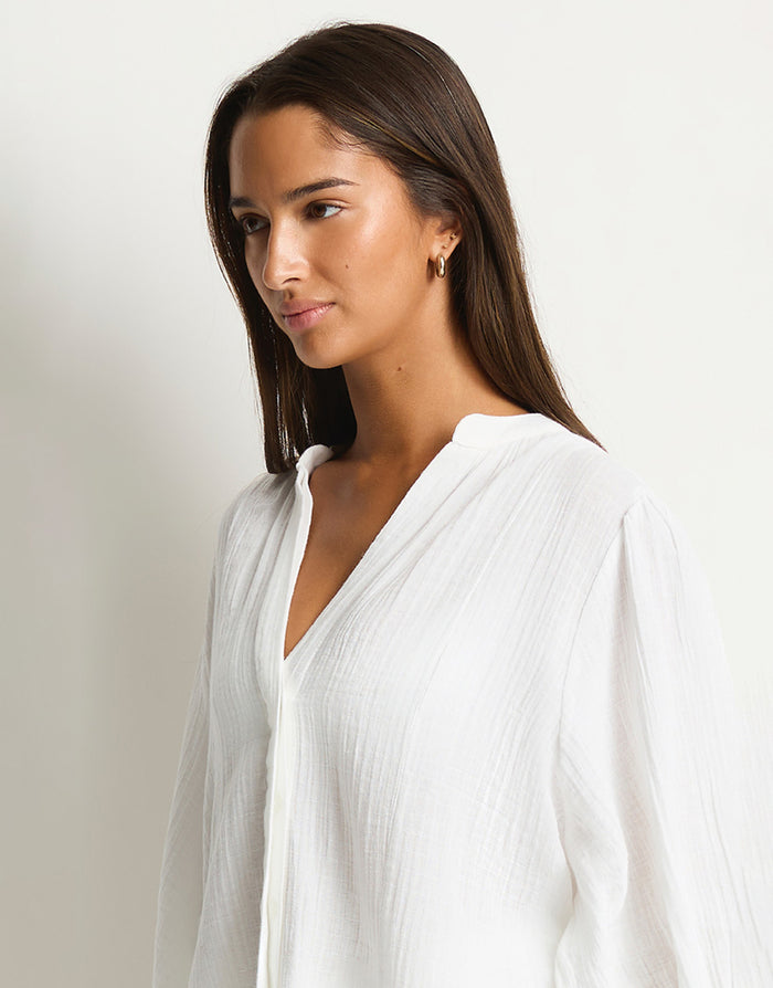 Sunset Boho Blouse - White