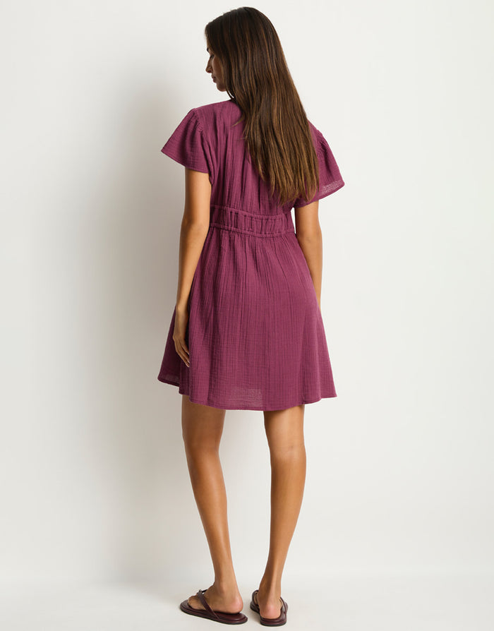 Sunset Short Daydress - Merlot