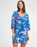 Tahiti Beach Dress - Blue Floral - Simply Beach UK