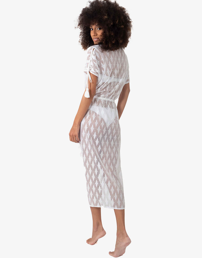 Temptation Kaftan - White - Simply Beach UK