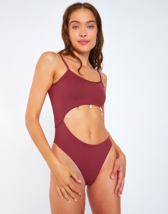 Terrasun Fentana Swimsuit - Dark Rose - Simply Beach UK