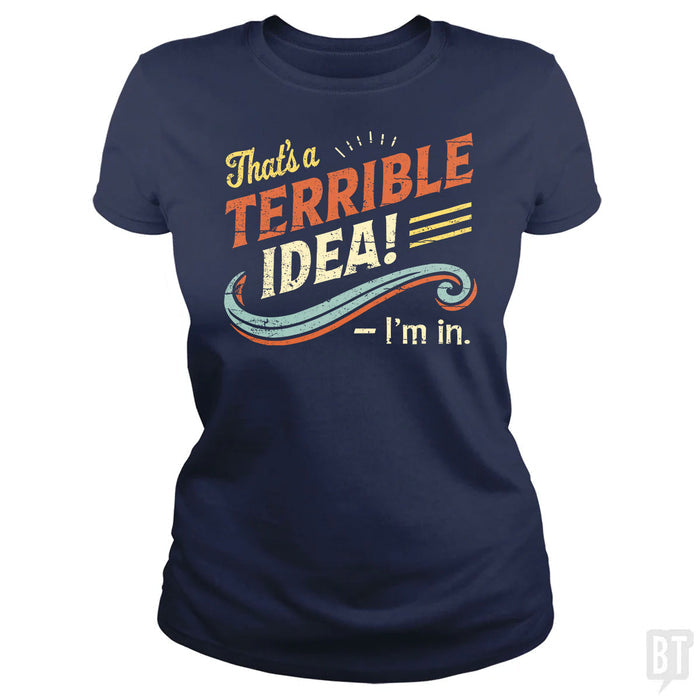 Classic Ladies Tee / Navy Blue / S