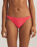 Polo Ralph Lauren Terry Logo Trim Devin Hipster Bikini Pant - Coral - Simply Beach UK