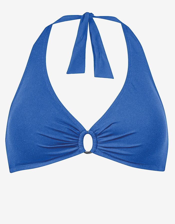 The Core Halter Bikini Top - Sky Blue - Simply Beach UK