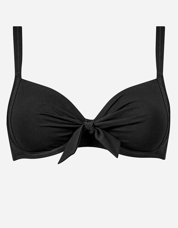 The Core Underwired Bikini Top - Black - Simply Beach UK