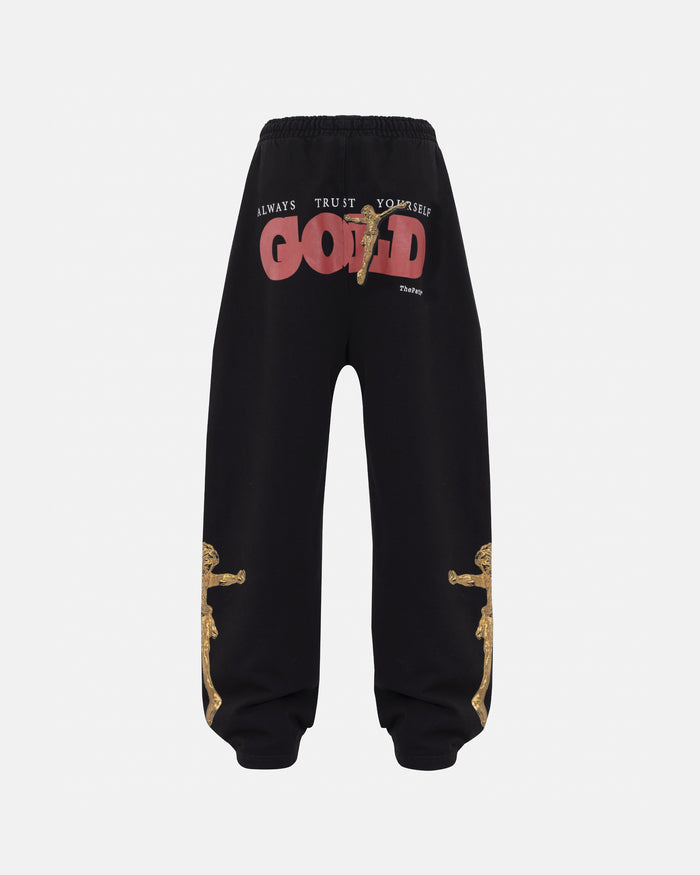 The Path Golden Christ Straightpants Black