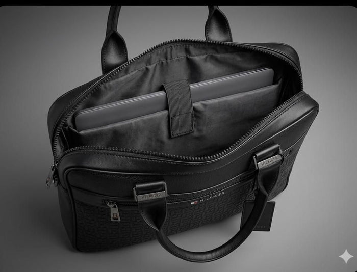 TOMMY HILFIGER LAPTOP BAGS PREMIUM LEATHER QUALITY