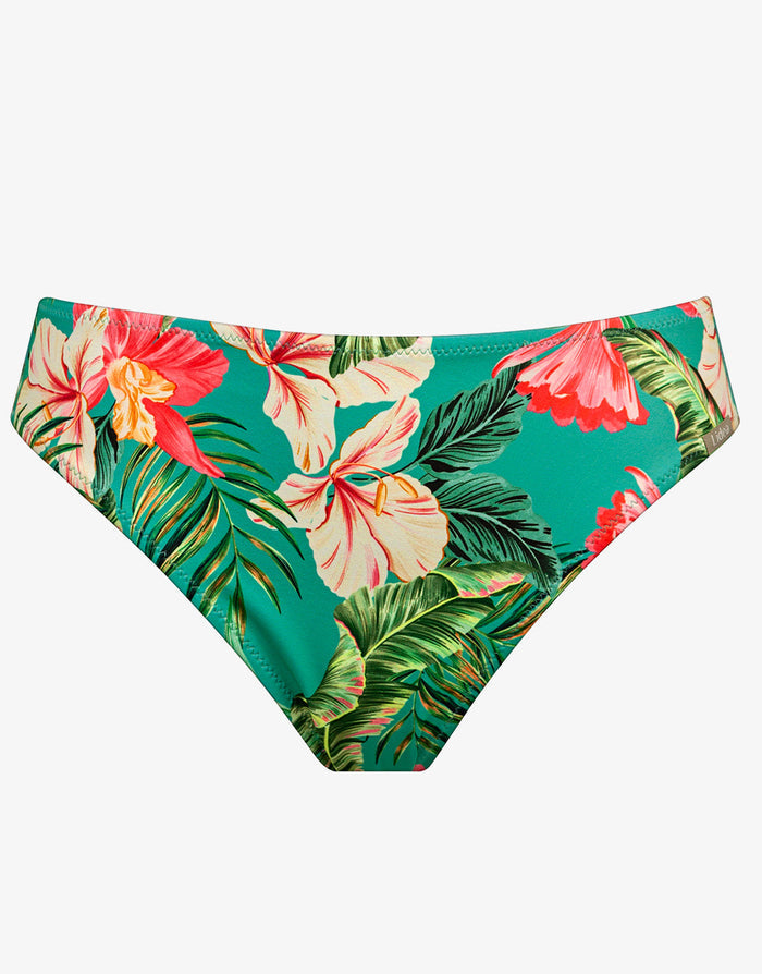 Lidea Tropic Joy Bikini Pant - Hibiscus Verde - Simply Beach UK