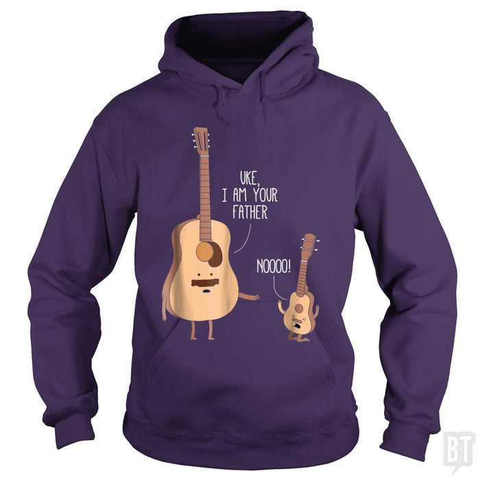 SunFrog-Busted Lewis Hoodie / Purple / S Ukulele Guitar Music