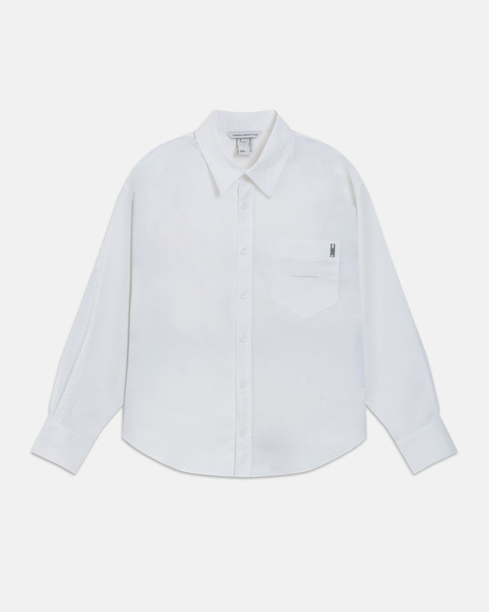 Undergold Studio Boxy Fit Long Sleeve Shirt White