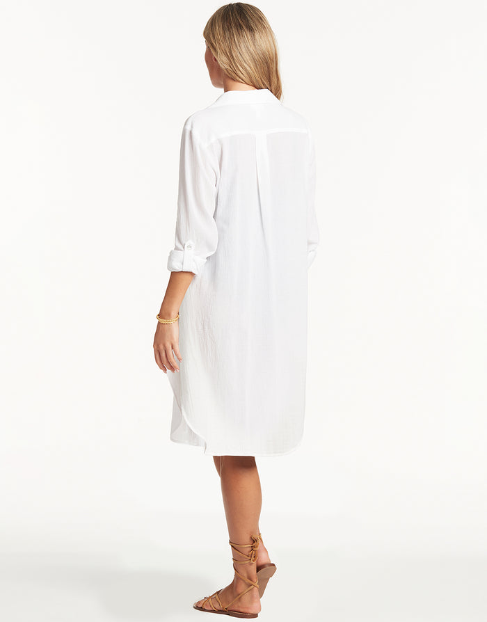 Vacation Beach Shirt - White - Simply Beach UK