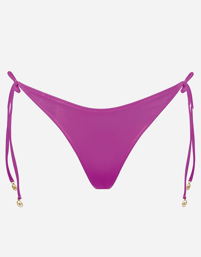 Viva Energy Tie Side Bikini Pant - Pink Flash - Simply Beach UK