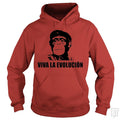 SunFrog-Busted BustedTees Hoodie / Red / S Viva La Evolucion