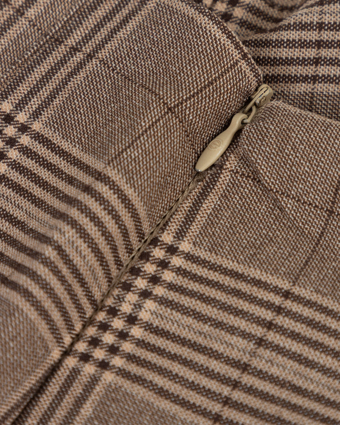 W 94' UNDRGLD Plaid Mini Skirt Brown