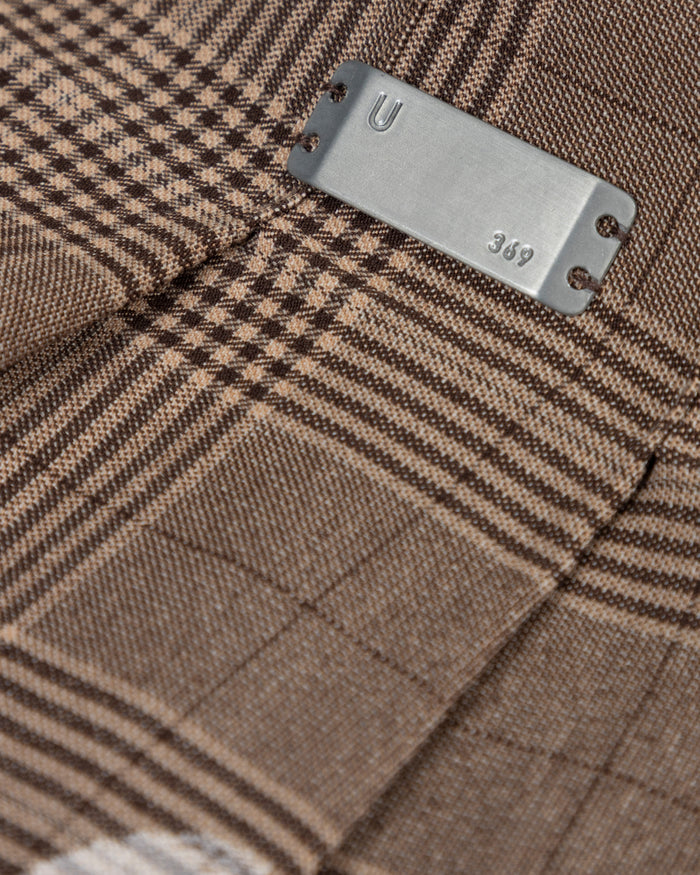 W 94' UNDRGLD Plaid Mini Skirt Brown