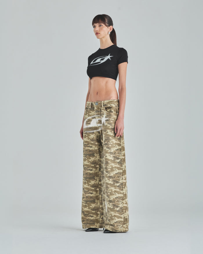W Act 1 UG Star Wide Jean Light Cammo