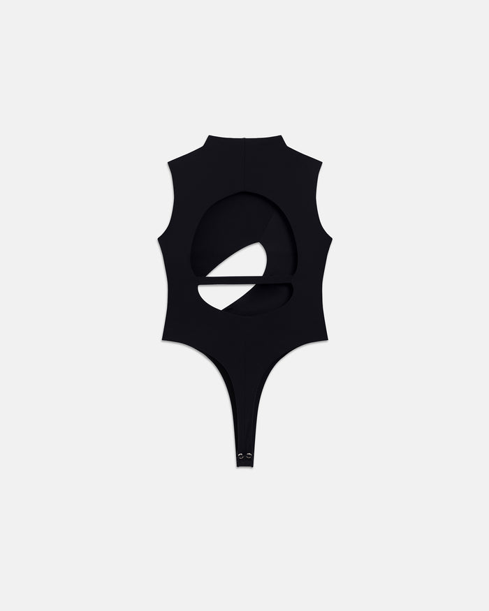 W Basics Asymetric Backless Body Black